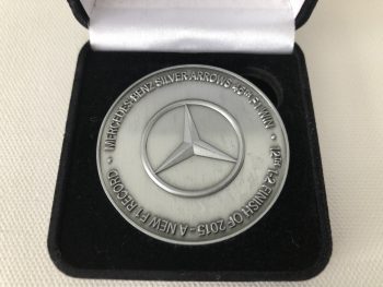 Genuine Mercedes Benz Commemorative F1 Medal from 2015 Abu Dhabi GP (572 of 1650) - Image 3