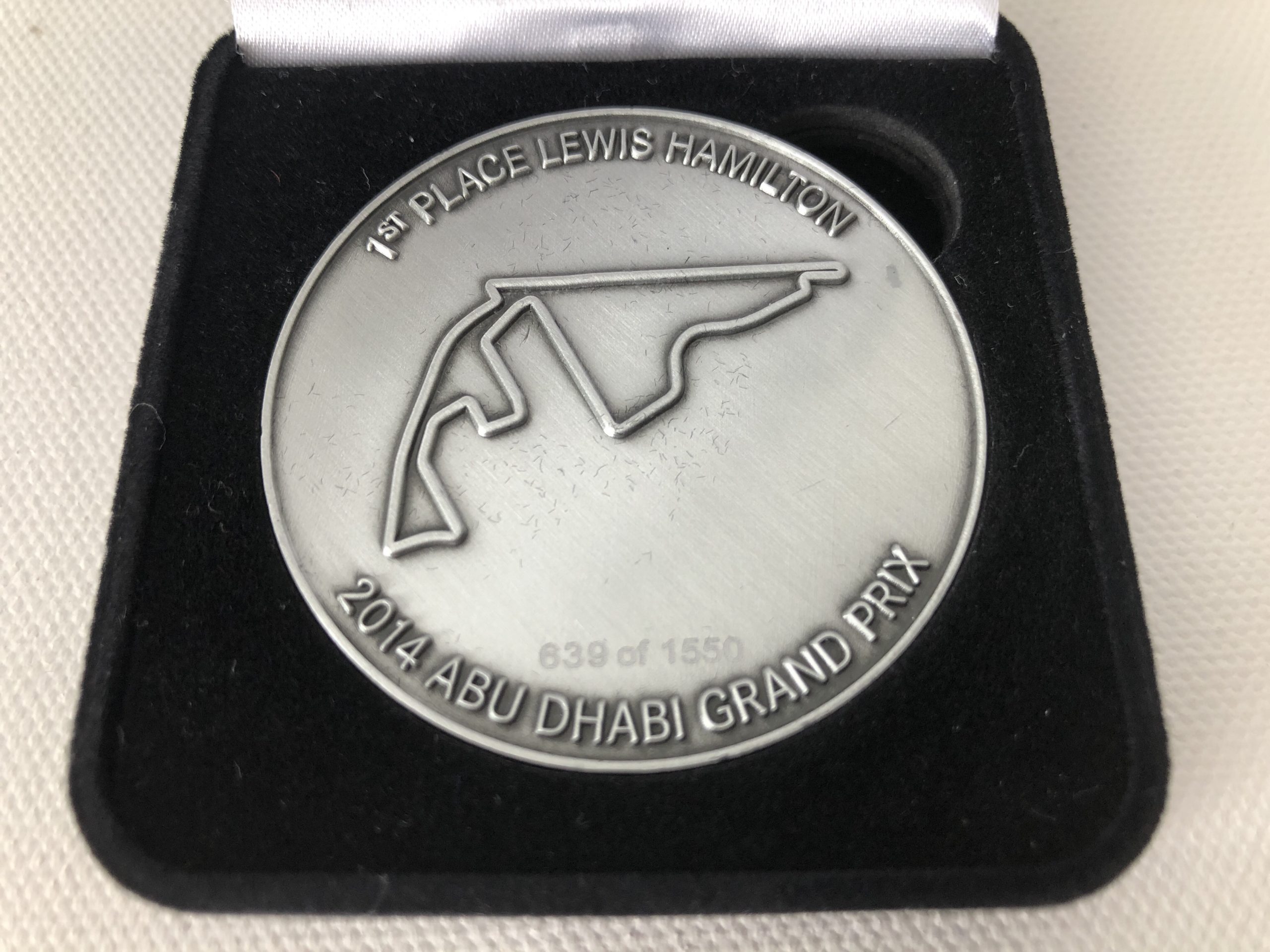 Genuine Mercedes Benz Commemorative F1 Medal from 2014 Abu Dhabi GP ...