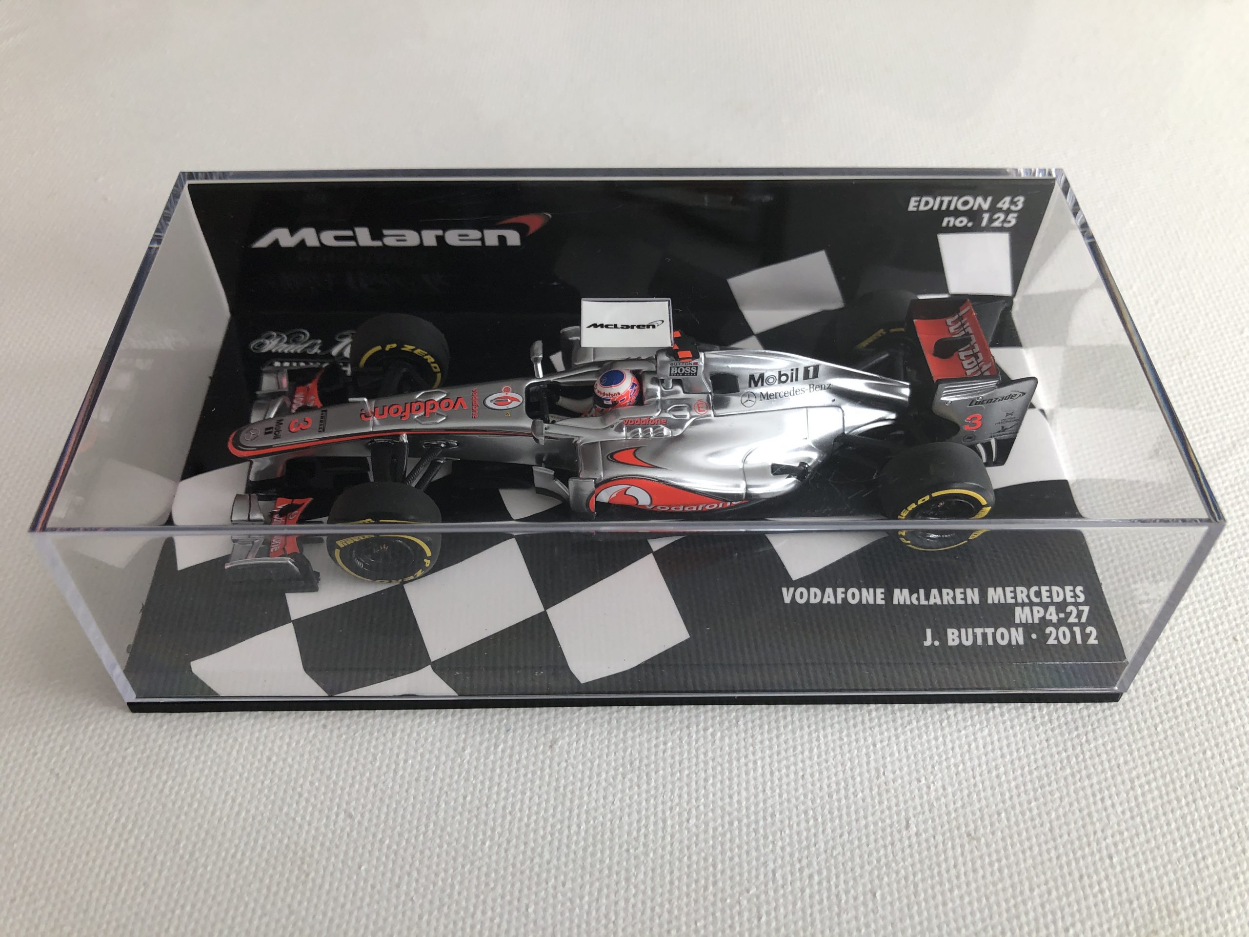 2012 Jenson Button | Vodafone Mclaren Mercedes MP4-27 | 1:43 Minichamps ...