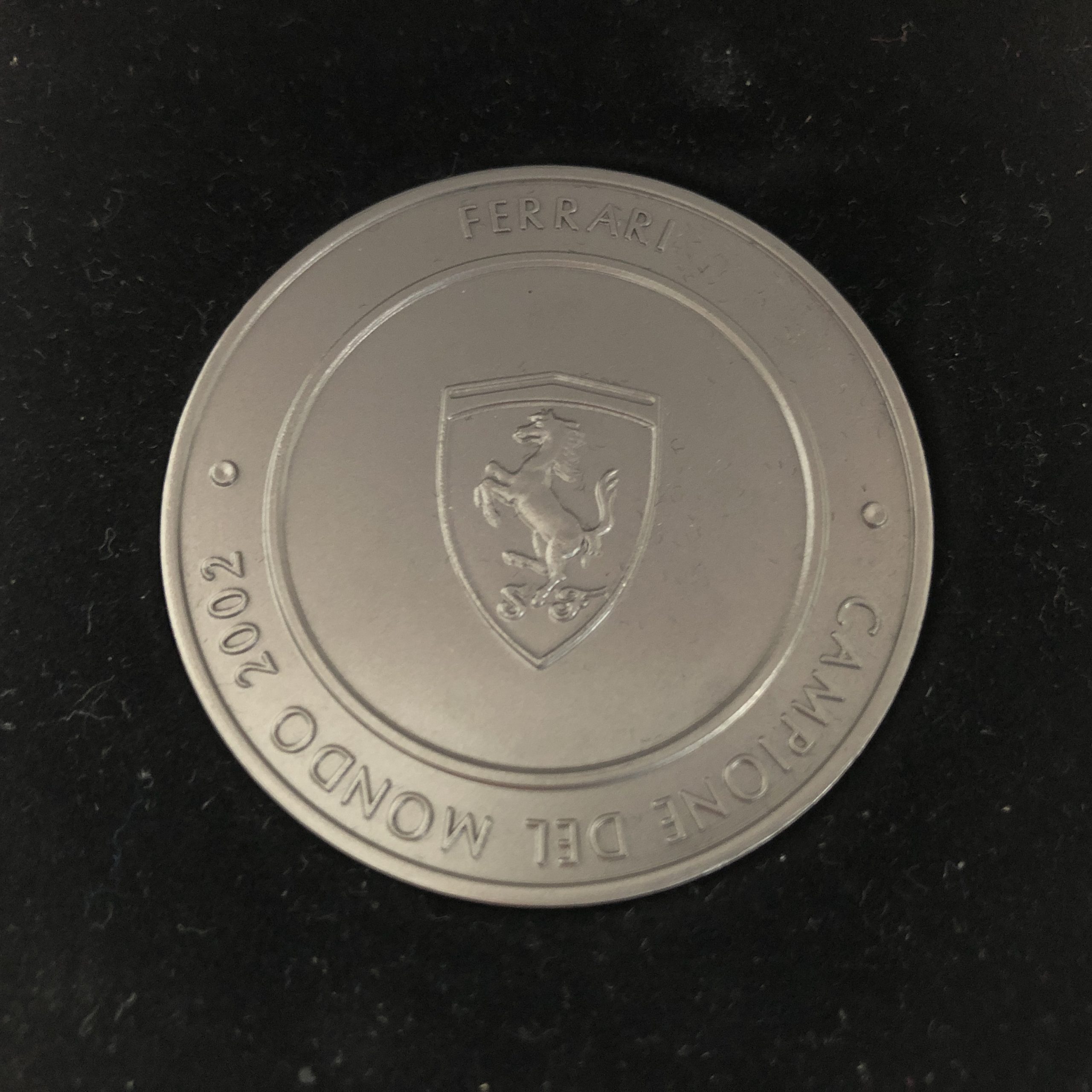 Official Ferrari F1 World Championship 2002 Titanium Medal / Coin ...