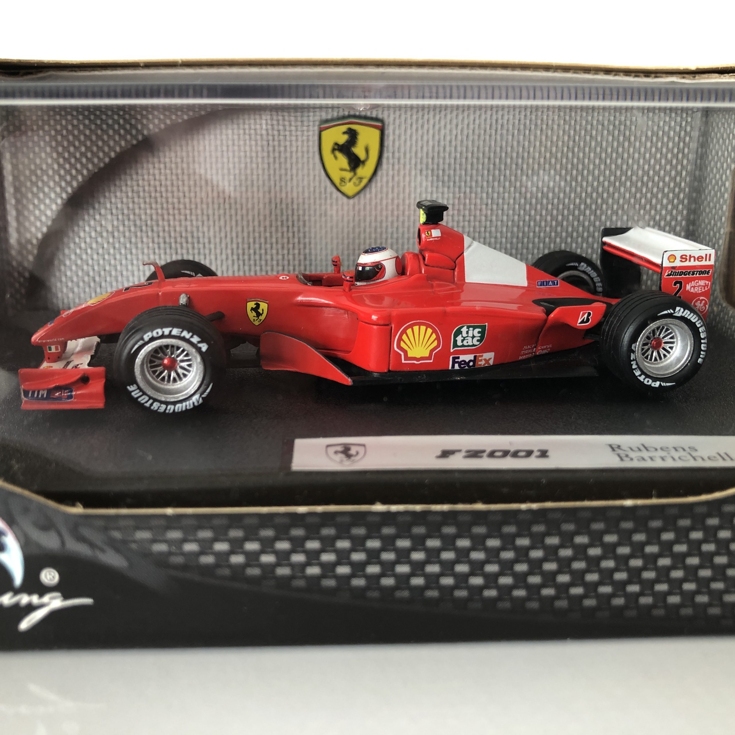 Rubens Barrichello Hot Wheels Diecast Model Car 1:43 Scale Ferrari ...