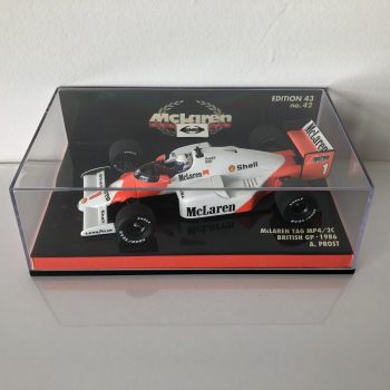 1986 Alain Prost McLaren Tag MP4/2C - Minichamps - 1:43 Scale Diecast Model (British GP) - Image 4