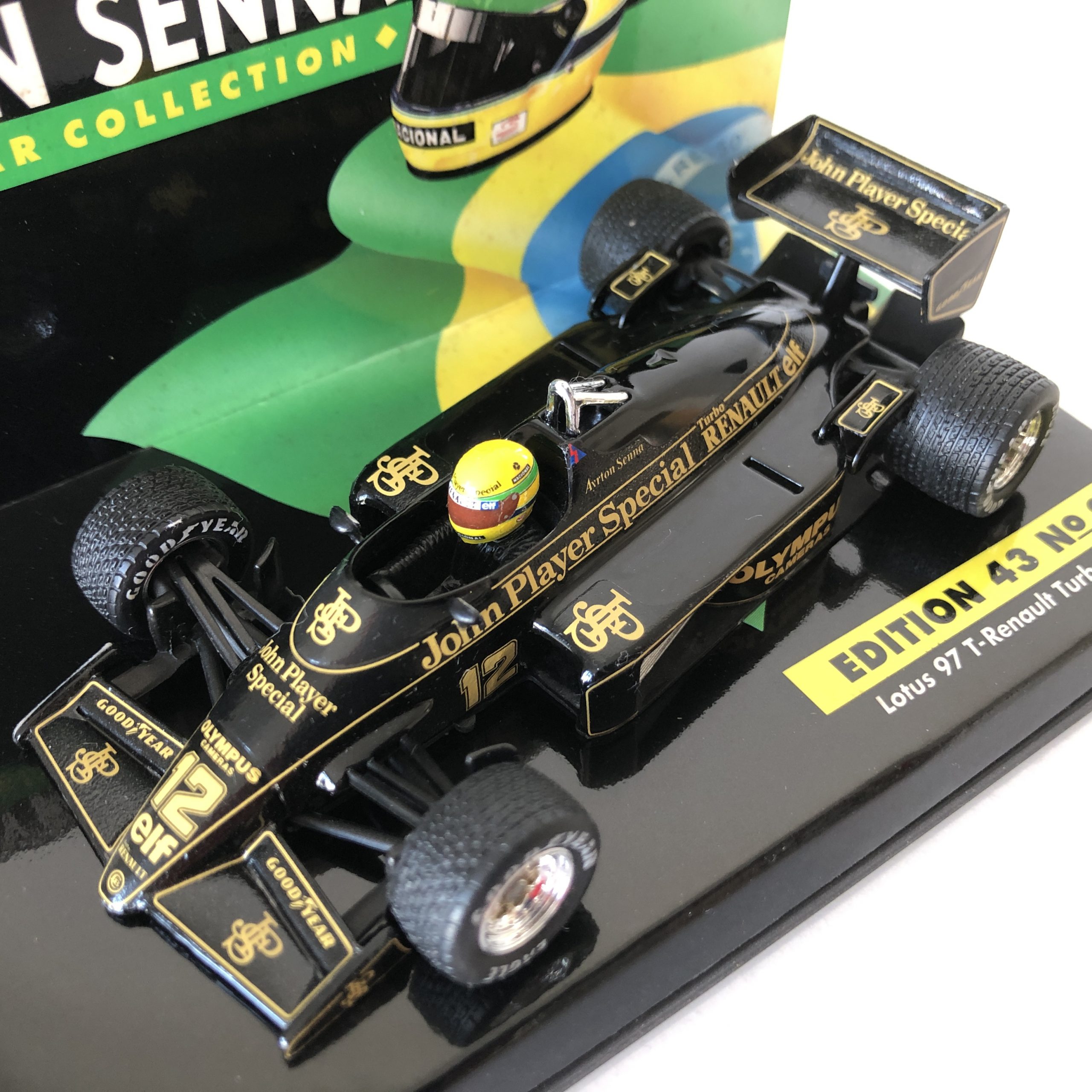1985 Ayrton Senna Lotus Renault 97T LANG 1:43 Scale Diecast Model Car  Edition 43 No.9