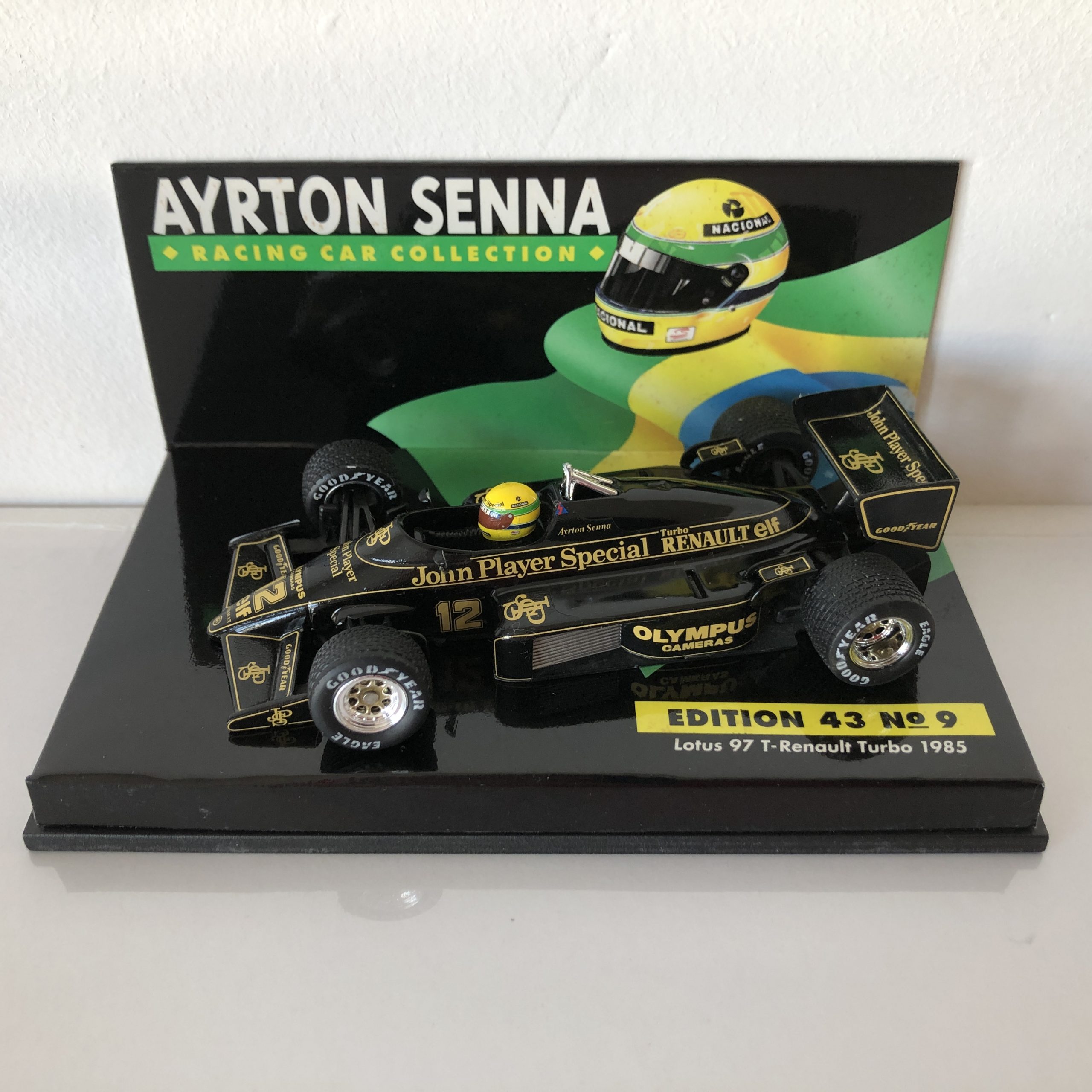1985 Ayrton Senna Lotus Renault 97T LANG 1:43 Scale Diecast Model Car  Edition 43 No.9